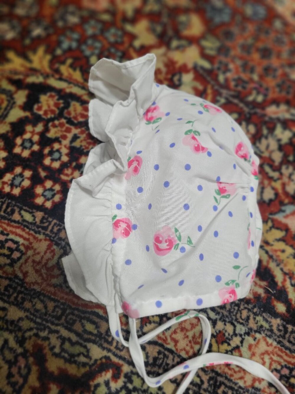 Vintage 80's Baby Bonnet Size 3months up